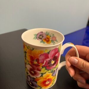 1994 Fine bone China (Roy Kirkham) Pansy Design